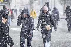 Москвичей предупредили об усилении снегопада в городе