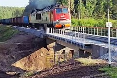 Подорванный в России путепровод восстановили в рекордные сроки